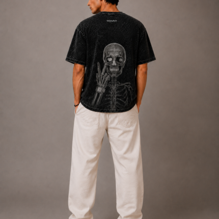 StitchyRich Rebel Bones Oversized Tee ⭐
