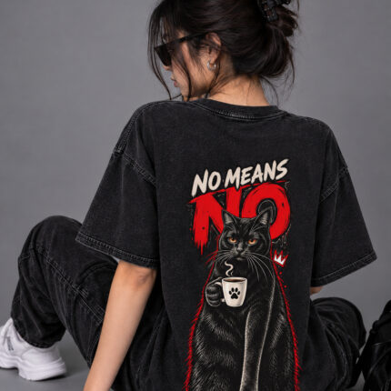 StitchyRich No Means No Oversized T-Shirt
